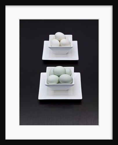 Asia, Eggs in bowl, elevated view by Assaf Frank